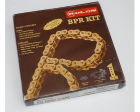 ŘETĚZOVÁ SADA KOMPLET - ROLON GOLD - JAWA 350CL PÉRÁK + BOBBER 42 (IND.)